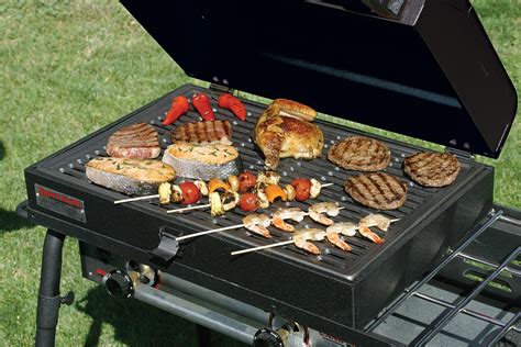 camp chef stainless steel barbecue grill box for 3-burner stoves|camp chef bbq box 16.